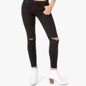 Joes Jeans Dion Distressed Raw Hem Skinny Jeans size 30